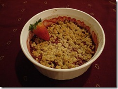 easy berry crumble